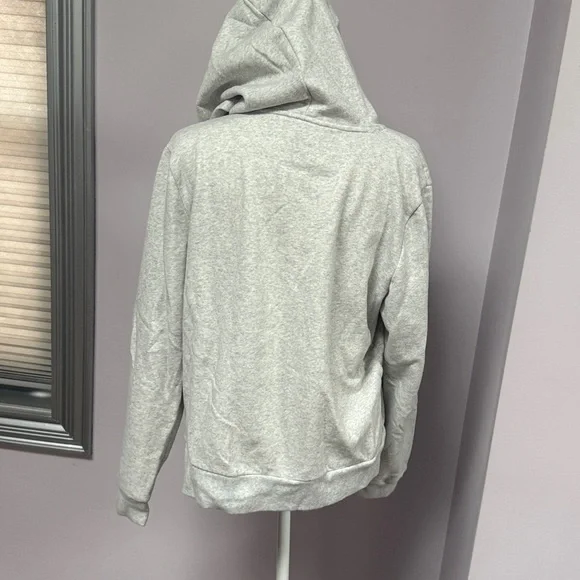 Victoria's Secret PINK Fleece Zip Up Perfect Hoodie in heather grey size XL - Picture 3 of 6
